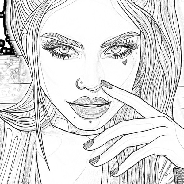 Mes créations effet dessin